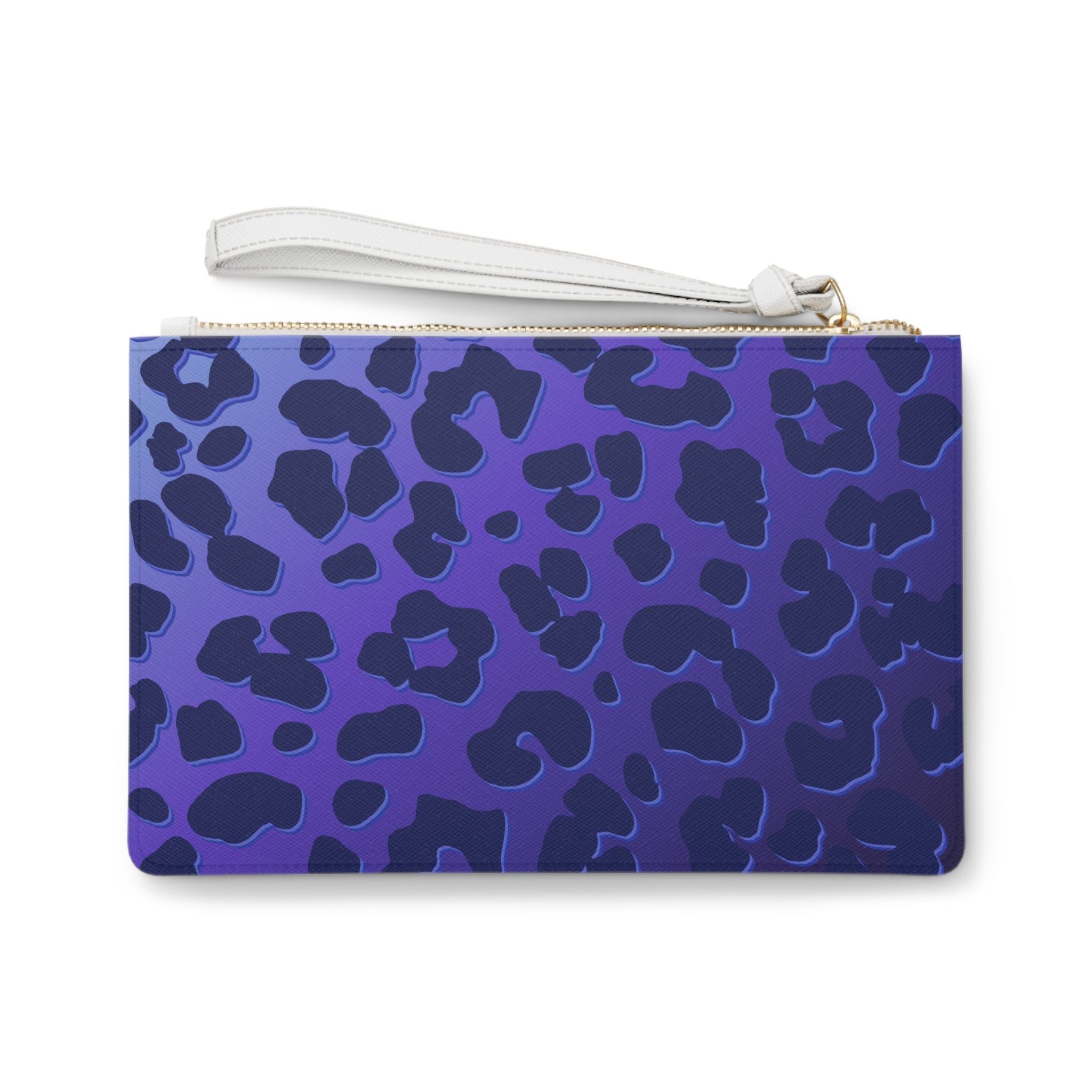 Monroe Clutch Make Up Bag - Vegan Leather in Saffiano Look | ANIMAL PRINT