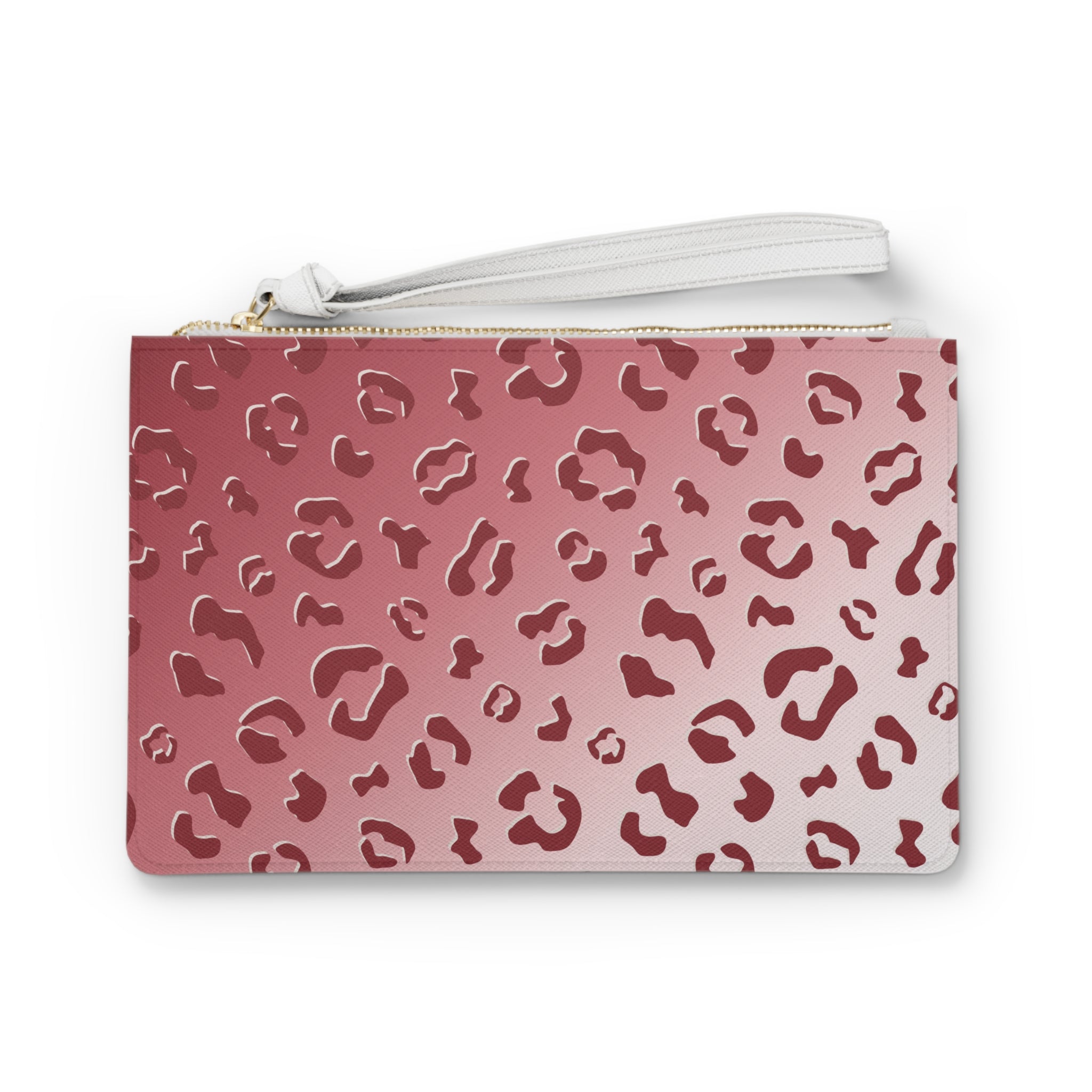 Monroe Clutch Make Up Bag - Vegan Leather in Saffiano Look | ANIMAL PRINT