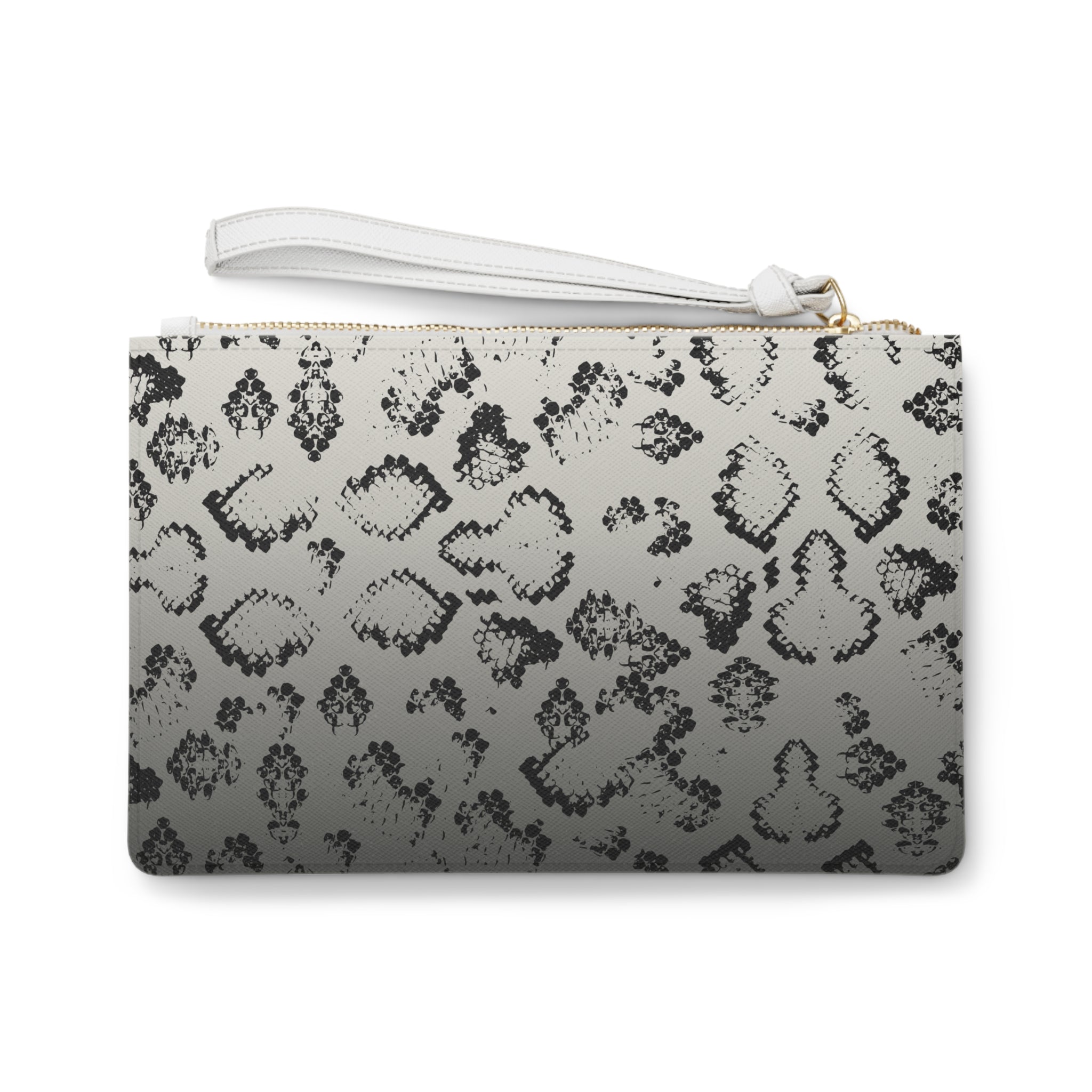 Monroe Clutch Make Up Bag - Vegan Leather in Saffiano Look | ANIMAL PRINT