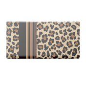 Leopard Muster Portemonnaie aus hochwertigem Nappaleder. Nachhaltig, Elegant und Kompakt.
