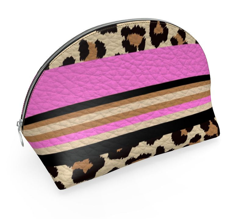 Nioc Mini &amp; Midi Pouch – Handmade from nappa leather &amp; pineapple leather | ANIMAL PRINT
