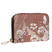 Bunte Leder Damen Geldbörse mit Blumenmuster