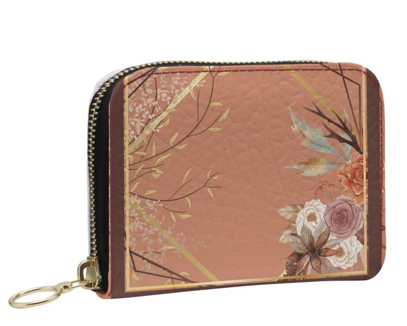Bunte Leder Damen Geldbörse mit Blumenmuster