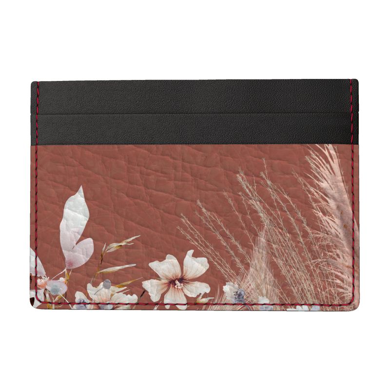 Pixie KA Leather Card Holder | FLOWERS