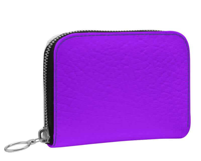 Bunte Leder Damen Geldbörse, Lila Leder Geldbörse