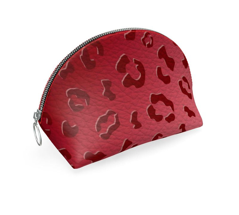 Nioc Mini &amp; Midi Pouch – Handmade from nappa leather &amp; pineapple leather | ANIMAL PRINT