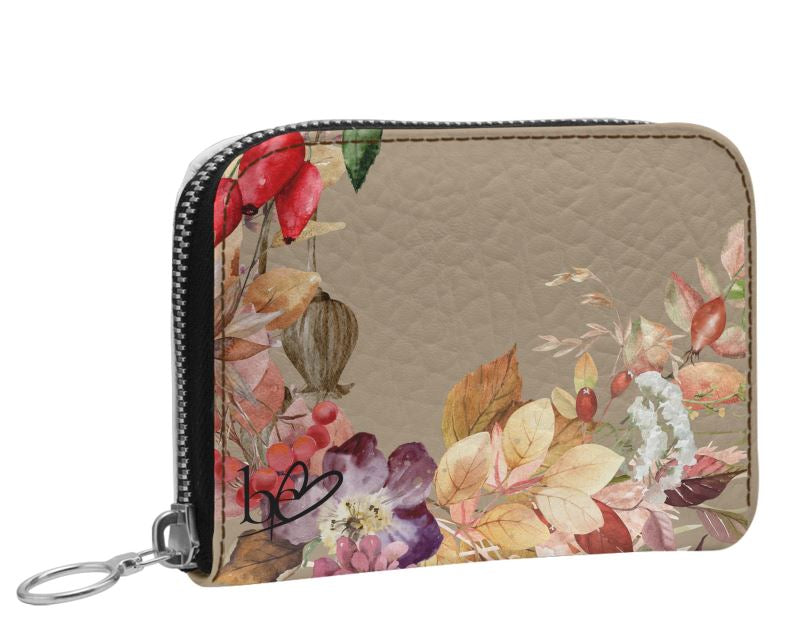 Bunte Leder Damen Geldbörse mit Blumenmuster