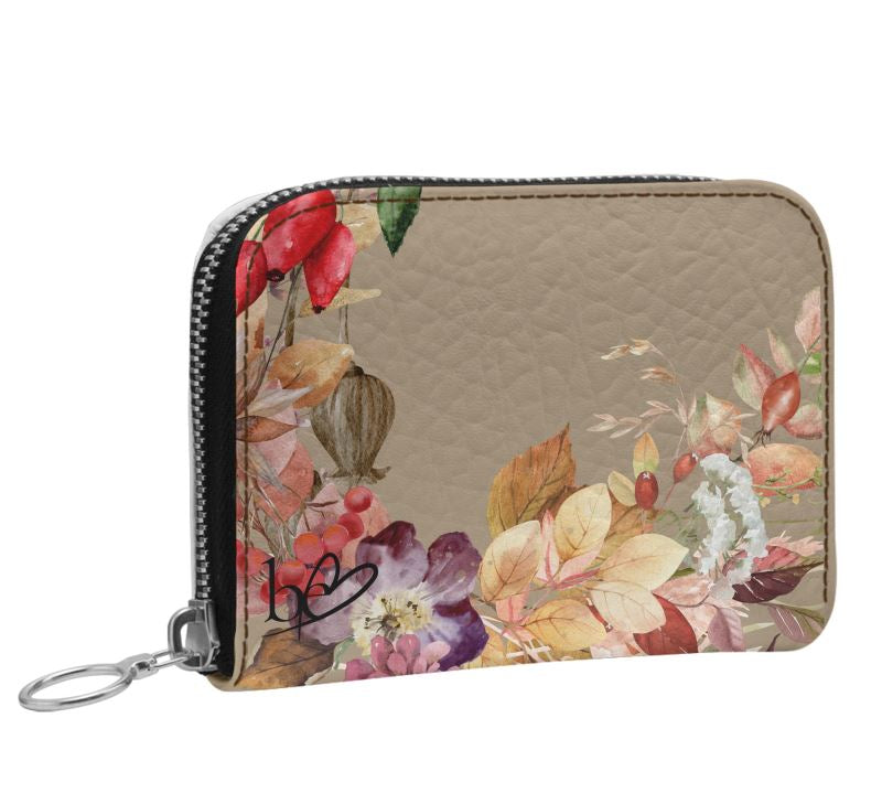 Bunte Leder Damen Geldbörse mit Blumenmuster