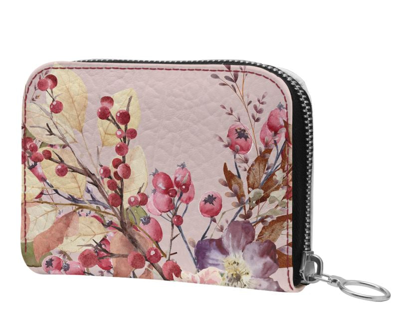 Bunte Leder Damen Geldbörse mit Blumenmuster