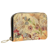 Bunte Leder Damen Geldbörse mit Blumenmuster
