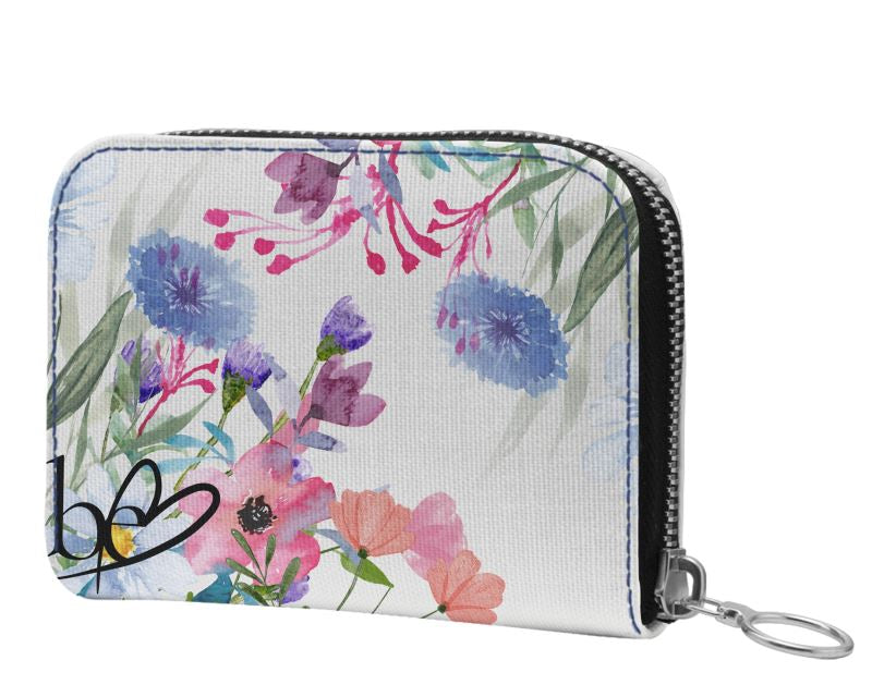 Bunte Leder Damen Geldbörse mit Blumenmuster