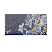 Leder Reise Portemonnaie – elegantes und funktionales Portemonnaie aus hochwertigem Leder mit Blumenmuster