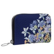 Leder Geldbörse für Damen mit elegantem Blumenmuster – stilvoll & praktisch.