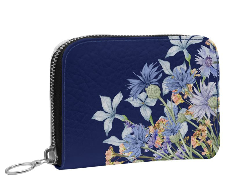 Bunte Leder Damen Geldbörse mit Blumenmuster