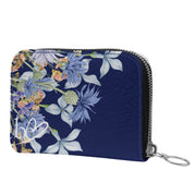 Leder Geldbörse für Damen mit elegantem Blumenmuster – stilvoll & praktisch.