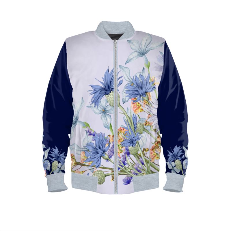 Bloom Silk Bomber Jacke Oversize