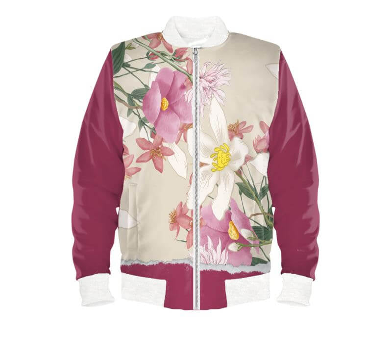 Bomberjacke, Wendejacke mit Blumenmuster – Nachhaltigkeit & modernes Design