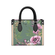 Tote Bag aus Leder mit elegantem Blumenmuster – stilvoll & geräumig.