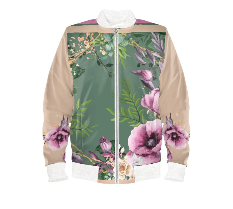Bomberjacke, Wendejacke mit Blumenmuster – Nachhaltigkeit & modernes Design