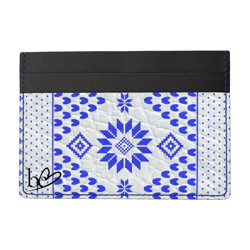 Pixie KA Leather Card Holder | SKY