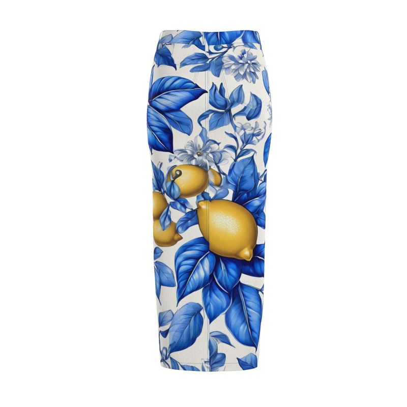 Denim Maxi Damen Rock