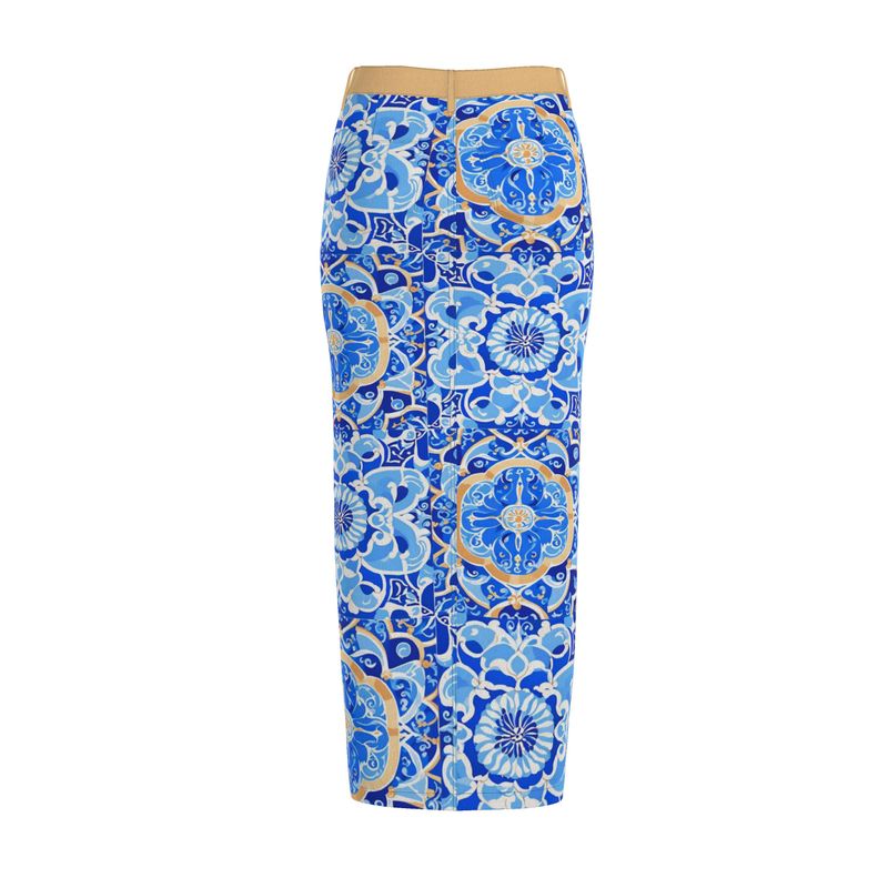 Denim Maxi Skirt Lea - with slit