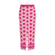 Denim Maxi Rock Lea - mit Schlitz | SUMMER in Pink