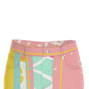 Denim Maxi Rock Lea - mit Schlitz | SUMMER in Pink