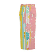 Denim Maxi Rock Lea - mit Schlitz | SUMMER in Pink