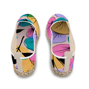 Colorful espadrilles for women – Amar The Almond Flat FLEURS