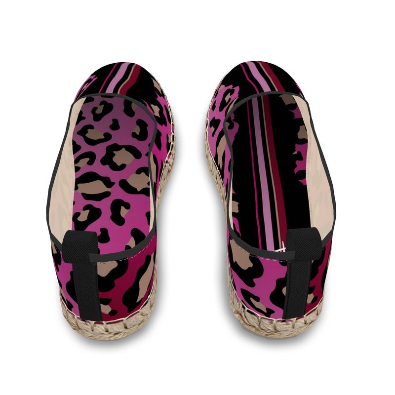 Colorful espadrilles for women – Amar The Almond Flat ANIMAL PRINT