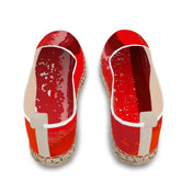 Colorful Espadrilles Women – Amar Die Mandel Flat RED