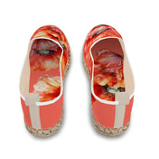 Bunte Espadrilles Damen – Amar Die Mandel Flat RED