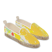 Bunte Espadrilles Damen – Amar Die Mandel Flat LIME