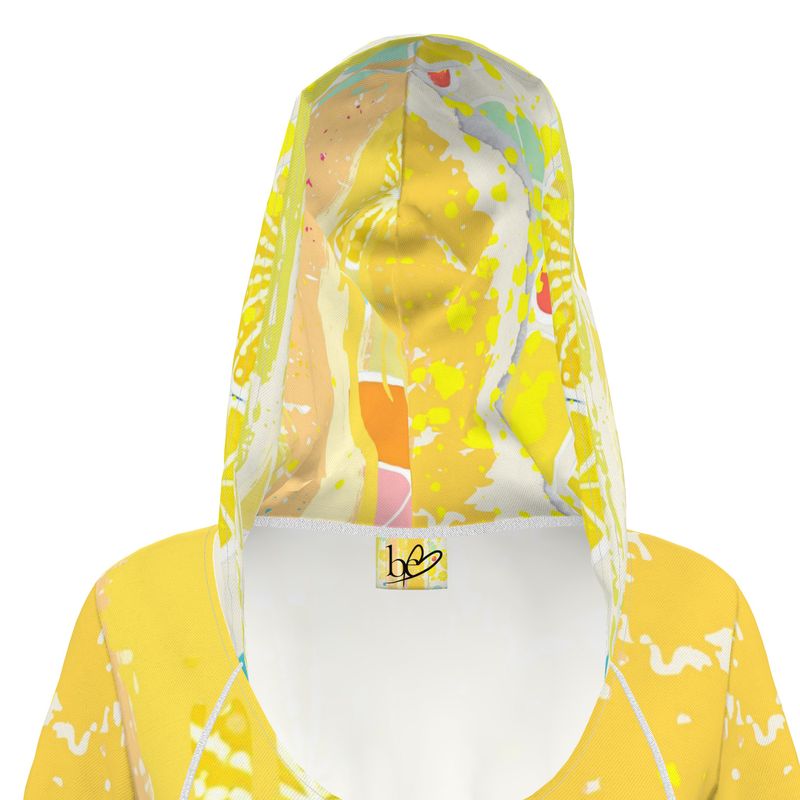 Romi hooded dress – casual, comfortable, always appropriate LIME