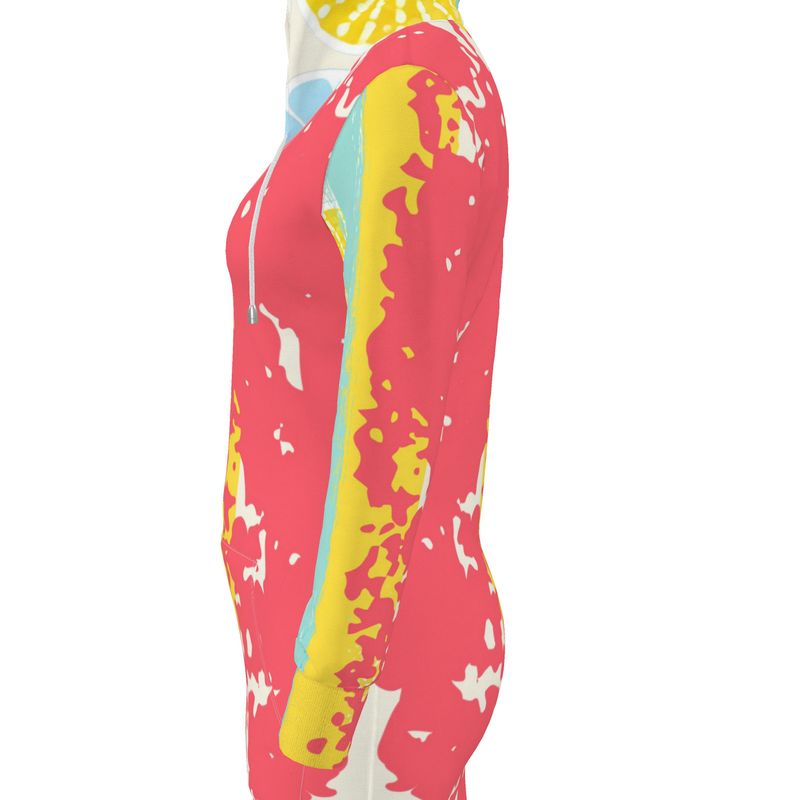 Romi hooded dress – casual, comfortable, always appropriate LIME