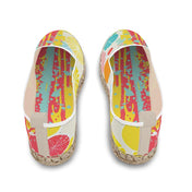 Bunte Espadrilles Damen – Amar Die Mandel Flat LIME