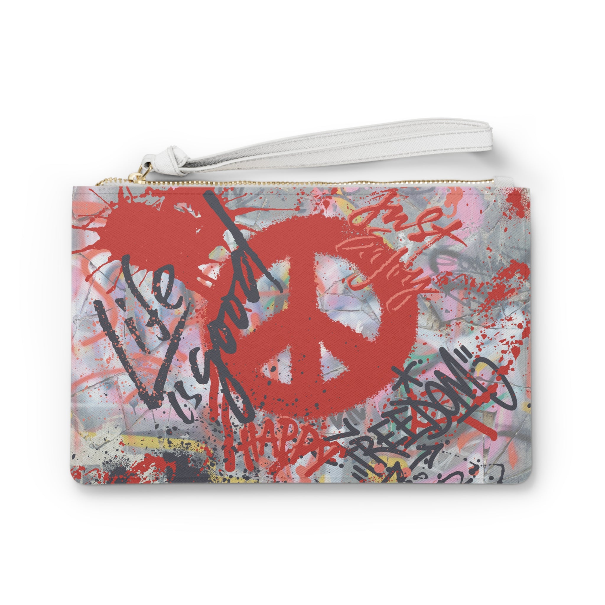 Monroe Clutch Make Up Bag -  Vegan Leder in Saffiano-Optik | GRAFFITI