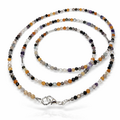 2-in-1 Schmuckstück mit Geburtsstein: als Kette oder Wickelarmband tragbar. Für Klarheit, Schutz, Balance & sanfte Erdung. Handgefertigt.