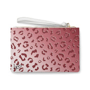 Monroe Clutch Make Up Bag - Vegan Leather in Saffiano Look | ANIMAL PRINT