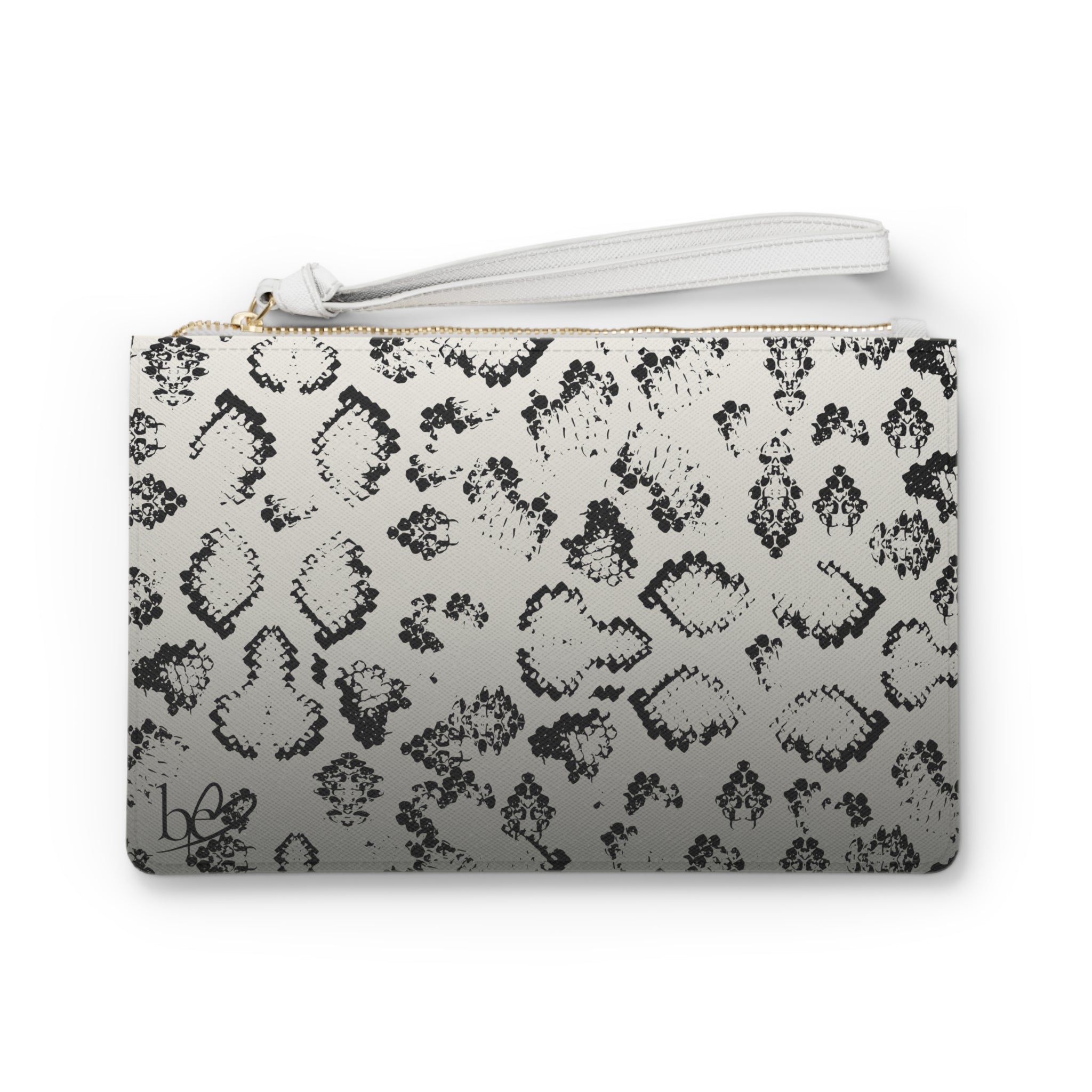 Monroe Clutch Make Up Bag - Vegan Leather in Saffiano Look | ANIMAL PRINT