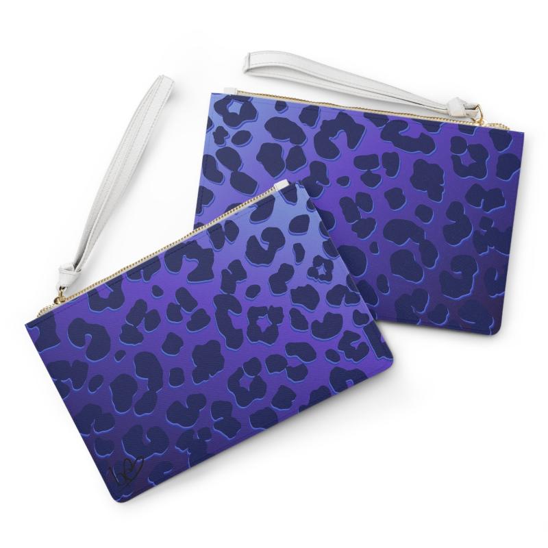 Monroe Clutch Make Up Bag -  Vegan Leder in Saffiano-Optik | ANIMAL PRINT