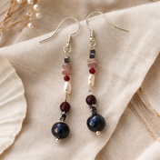 Amethyst Ohrringe Crimson Moon – Mystik & Kraft |