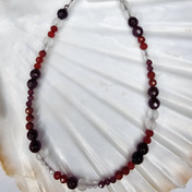 Edelstein & Süßwasserperlen Armband