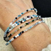 Handgefertigte 2-in-1 Edelsteinkette