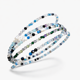 Edelstein Halskette 2in1 - Sera Still - Mondstein, Topaz, Aquamarin