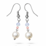 Edelstein Ohrringe - Dreamlight - Süßwasserperlen & Opal