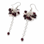 Edelstein Ohrringe - Heartfire Drops - Granat & Morganit