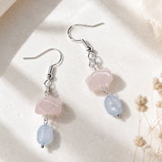 Handgefertigte Aquamarin Ohrringe – Pearl Sage Aqua Kollektion | BE-Youniq