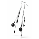 Edelstein Ohrringe - Nightshade Glow - Onyx, Spinell & Hämatit